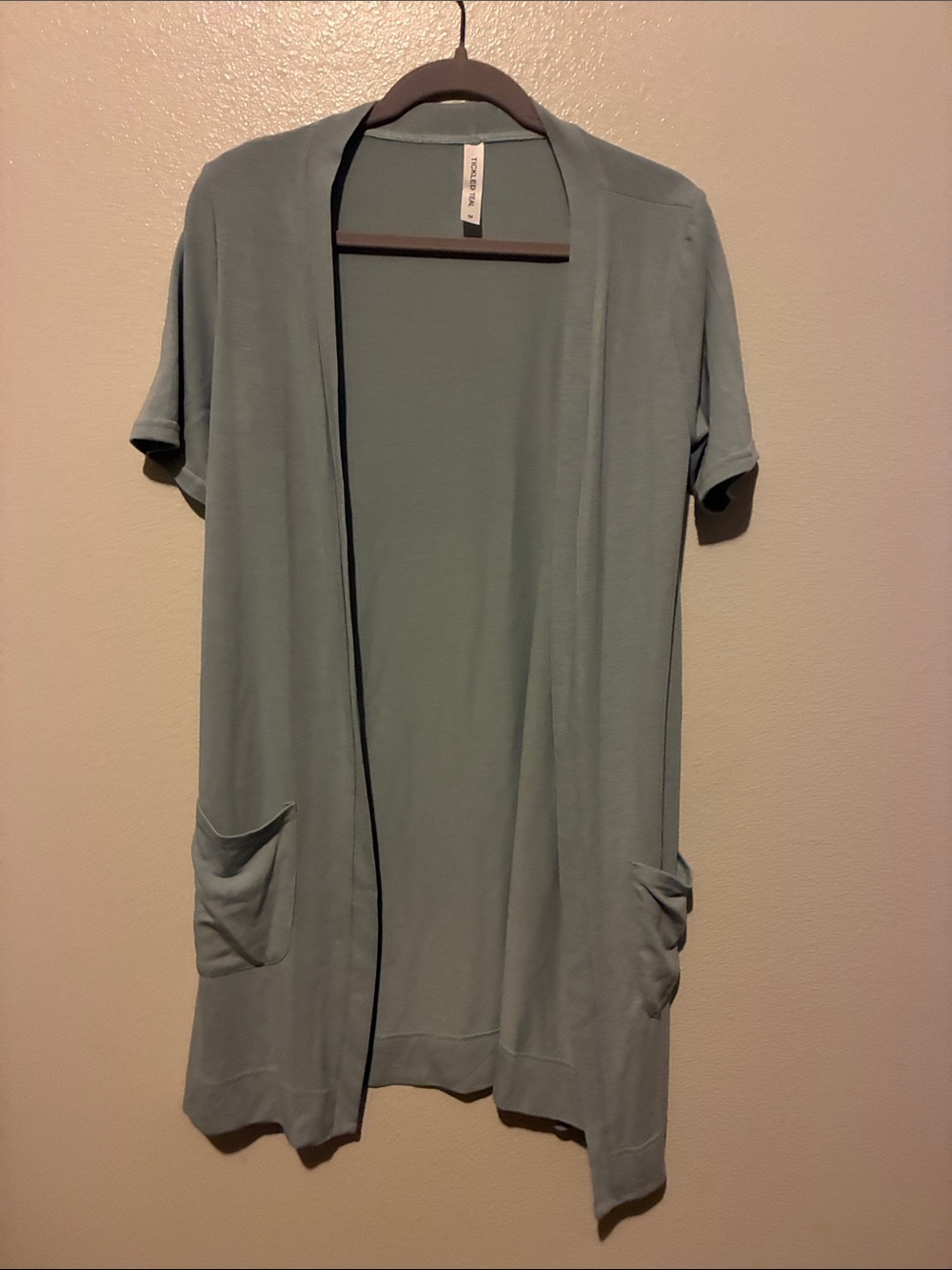 Sage Women's Short Sleeve Open Cardigan by